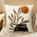 Merrycolor Boho Pillow Covers 20x20 Tufted Mid Century Modern Throw Pillow Covers Abstract Leaf Pillow Cover Aesthetic Boho Pill
