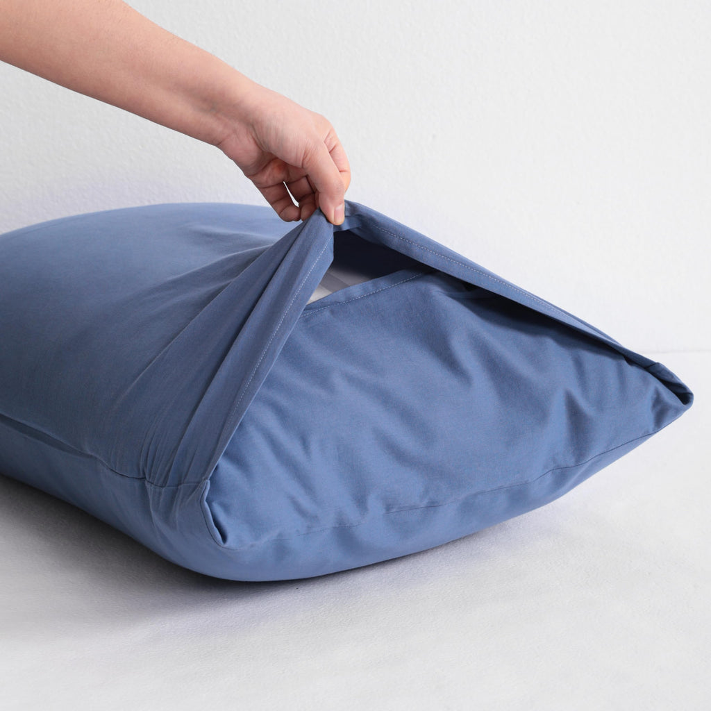Ntbay Cotton Body Pillowcase - Envelope Closure 20X54 Pillowcase, Breathable And Soft Bed Pillow Case, Denim Blue