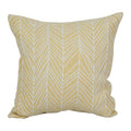 Blazing Needles Square Polyester Jacquard Throw Pillow, 17", Demeter Lemona