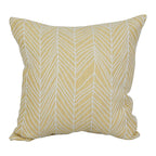 Blazing Needles Square Polyester Jacquard Throw Pillow, 17", Demeter Lemona