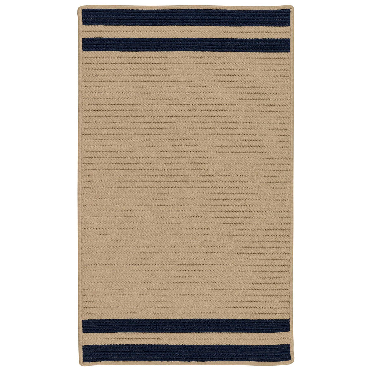 Colonial Mills Denali End Stripe Area Rug, 9X12, Navy