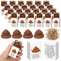 Wettarn 24 Sets Poo Gifts Positive Cute Stress Balls with Support Gift Boxes Funny Bulk Party Favors for Employee Coworker Frien