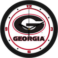 Georgia Bulldogs 11.5'' Wall Clock - Traditional Team Logo - Silent Non Ticking Movement