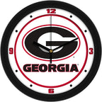 Georgia Bulldogs 11.5'' Wall Clock - Traditional Team Logo - Silent Non Ticking Movement