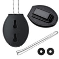 Sadnyy Neck Chain Badge Holder Leather Police Badge Security Card Holder With Inside Id Storage For Police, Firefighter, Detecti