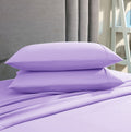 American Home Collection Pillow Case Set Of 2 Double Brushed Microfiber Soft & Easy Care Pillowcases (Lavender, Standard/Queen)