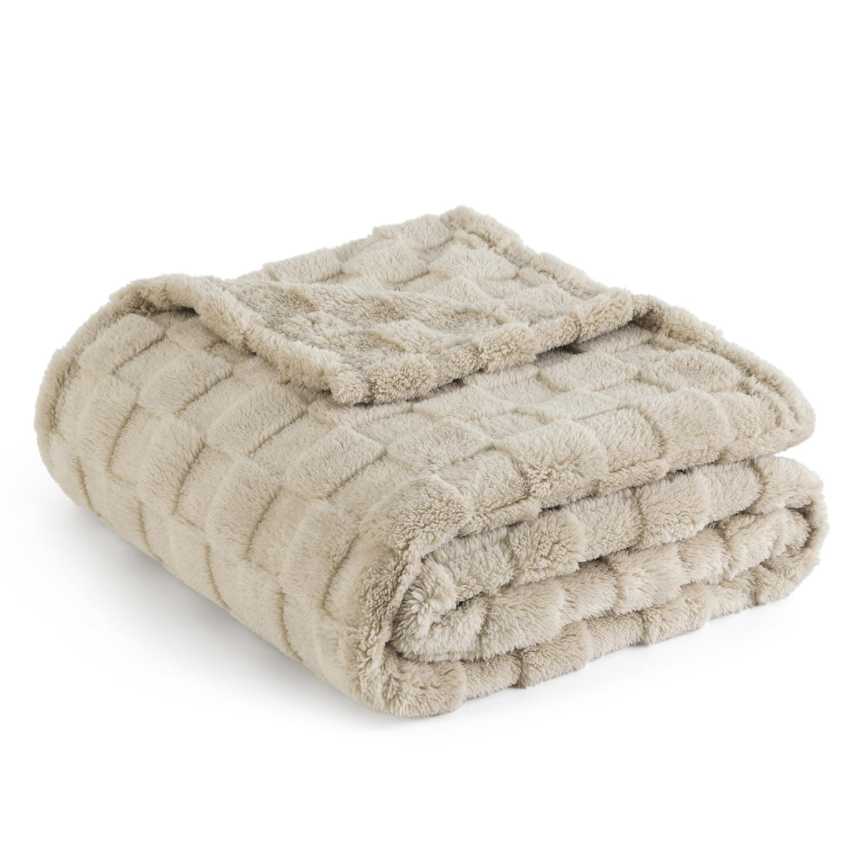 Bedsure Light Brown Fleece Blanket For Couch - Super Soft Cozy Throw Blankets For Women, Cute Small Blanket For Girls, 50X70 Inc