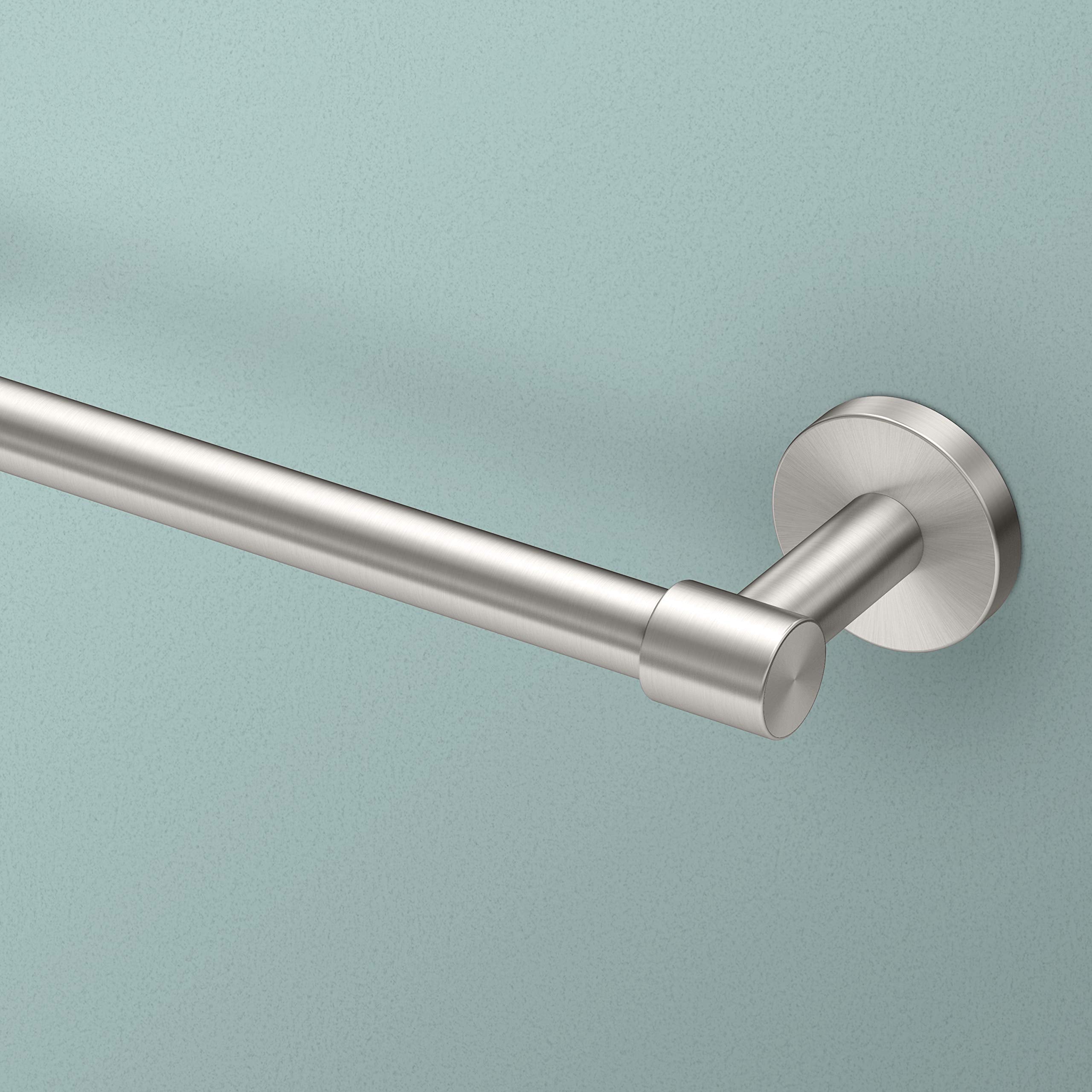 Gatco 4671 Reveal 18 Towel Bar, Satin Nickel | Wall Mount Towel Holder for Bathroom, Total Length 20.13