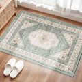 Puino Washable Entryway 2x3 Rug: Small Boho Rugs for Indoor Entrance Non Slip Backing Stain Resistant Carpet Low Pile Throw Rugs
