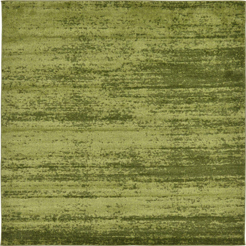 Unique Loom Del Mar Collection Area Rug - Lucille (7' 10'' Square, Green/ Hunter Green)