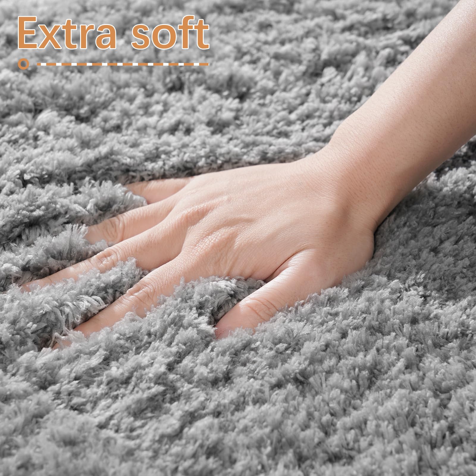 Lochas Bathroom Rug 36X24 Inch, Soft Thick Absorbent Microfiber Bath Rugs For Bathroom, Machine Washable, Shaggy Plush Non Slip