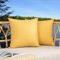 Kevin Textile Pack Of 2 Decorative Outdoor Waterproof Pillow Covers Square Garden Checkered Cushion Sham Throw Pillowcase Shell