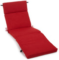 Blazing Needles Outdoor Spun Poly 24-Inch by 72-Inch by 3-1/2-Inch All Weather UV Resistant Zippered Chaise Lounge Cushion, Papr