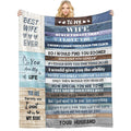 Gifts For Wife, Anniversary Birthday Gifts For Wife, Blanket To Wife From Husband, Presents For Mother'S Day,Christmas, Valentin