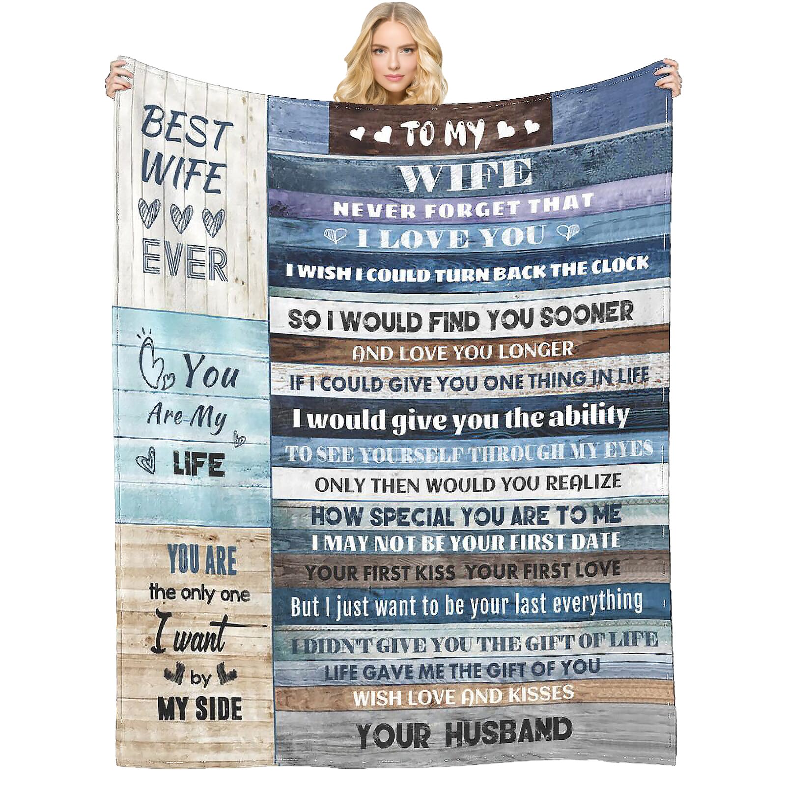 Gifts For Wife, Anniversary Birthday Gifts For Wife, Blanket To Wife From Husband, Presents For Mother'S Day,Christmas, Valentin