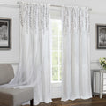 Achim Home Furnishings Willow Rod Pocket Window Curtain Panel, 42 x 84, White