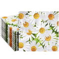 Juvale 100 Pack Decorative Daisy Floral Themed Paper Napkins 6.5, for Weddings, Party Supplies