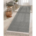 Lahome Boho Kitchen Runner, 26x8 Entryway Rug Lightweight Runners for Hallway Washable Runner Rug with Tassels, Farmhouse Gre