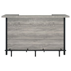 Coaster Furniture Bar Unit Grey Driftwood Black 182105
