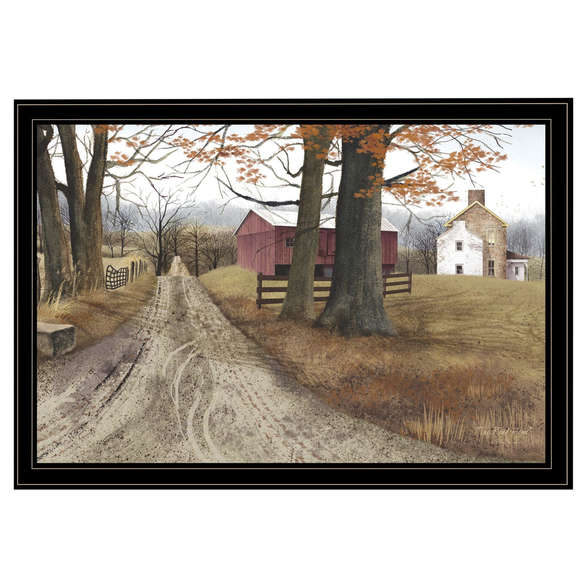 The Road Home 15 Black Framed Print Wall Art