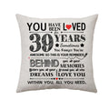 39Th Birthday Gift For Women Men Birthday Decoration Throw Pillow Cover Gifts For 39 Years Old Women Dad Mom Auntie Mother In La