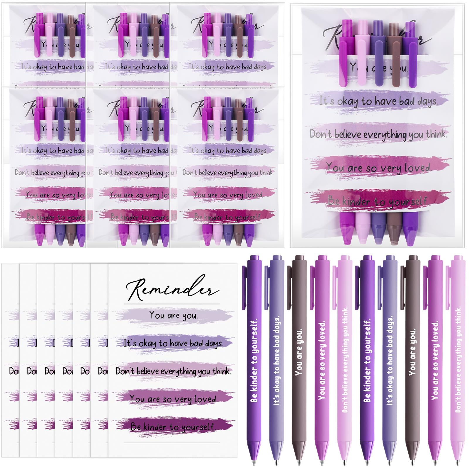 30 Pcs Back To School Gifts For Students School Counselor Office Must Have Ballpoint Pens Mental Health Reminders Therapist Gift