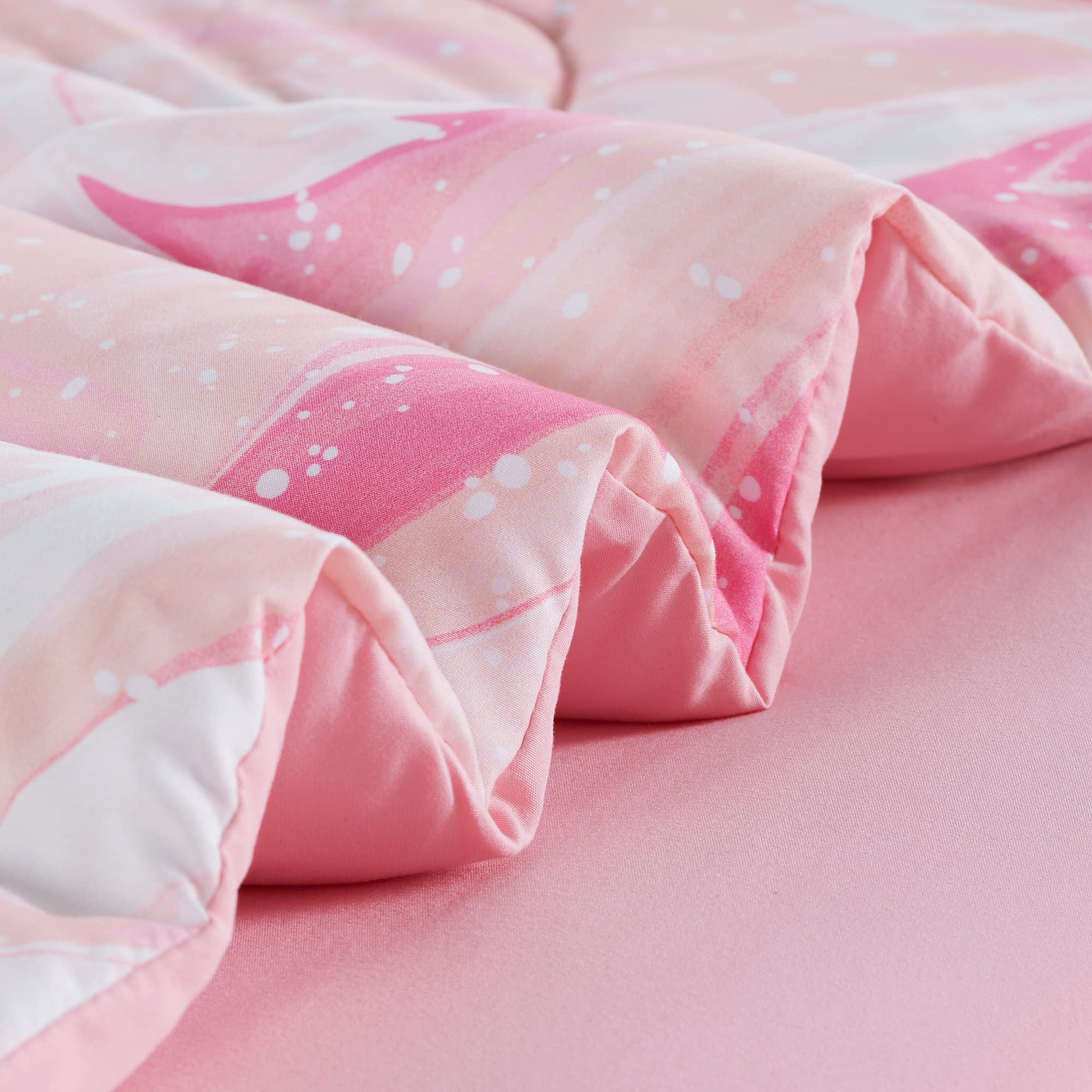 Sleep Zone Kids Bedding Comforter Set Full/Queen Size - 7 Pieces Super Cute & Soft Bedding Sets & Collections With Comforter, Sh
