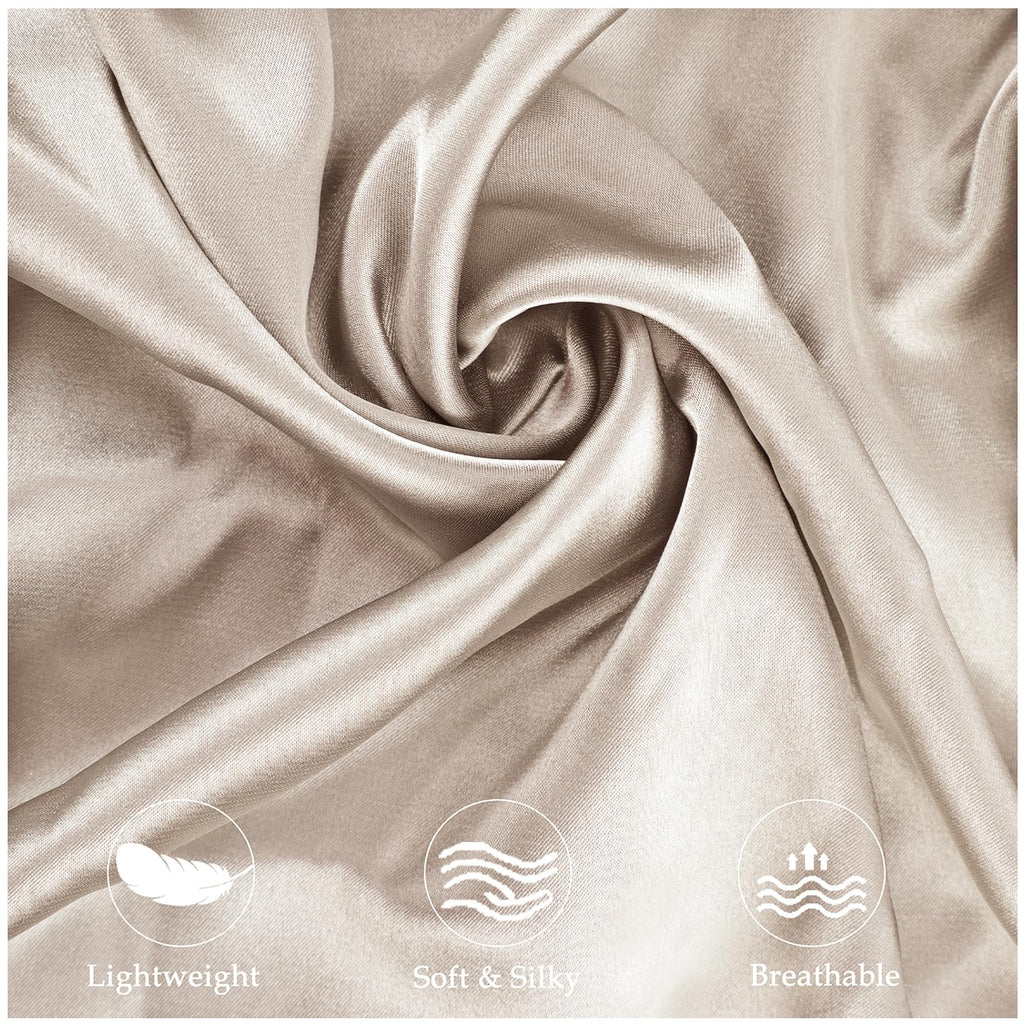 Satin Pillowcase For Zelimun Cervical Pillow, Ergonomic Pillow Case, Smooth & Soft Pillowcase For Sleeping Pillow, Champagne Pil
