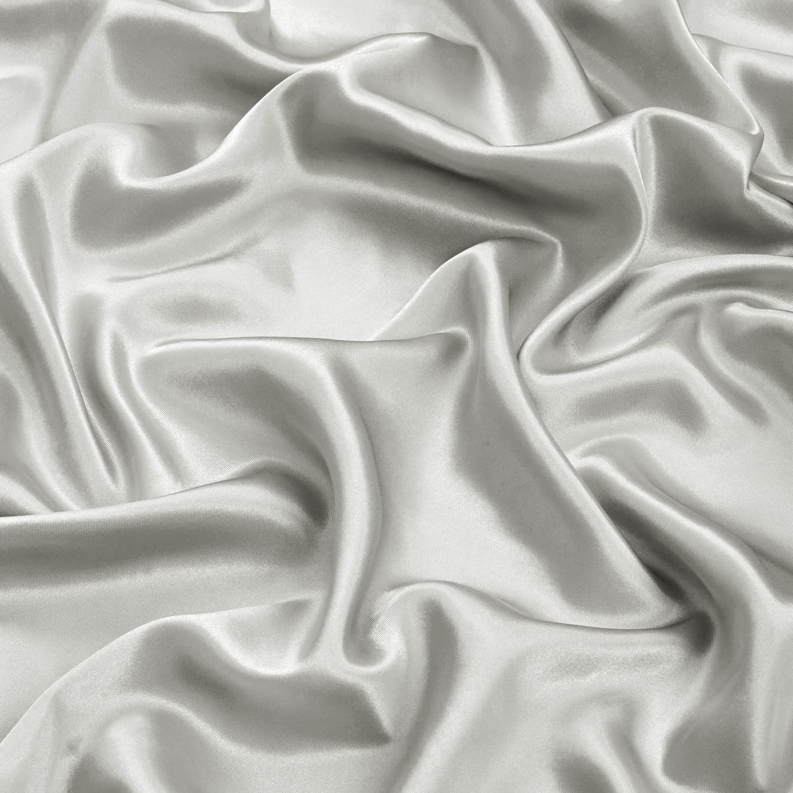 Lanest Housing California King Silk Satin Fitted Sheet, Soft Deep Pocket Single Bottom Bed Sheets Sold Separately, Wrinkle Free,