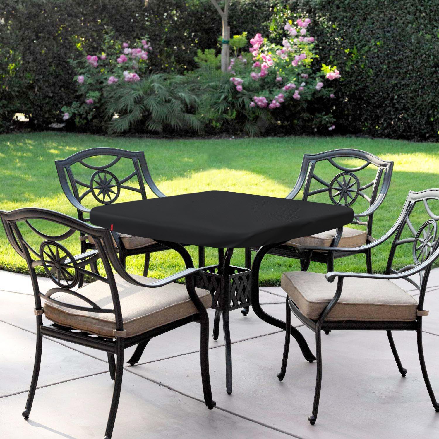 Solotoo Outdoor Square Table Cover,Waterproof Anti-Uv Patio Square Table Top Covers,Fits 32 X 32 Inches Square Patio Furniture (