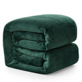 Hansleep Fleece Blanket For Couch Dark Green, Super Soft Flannel Fuzzy Blanket Throw, Plush Cozy Blanket For All Seasons, Dark G
