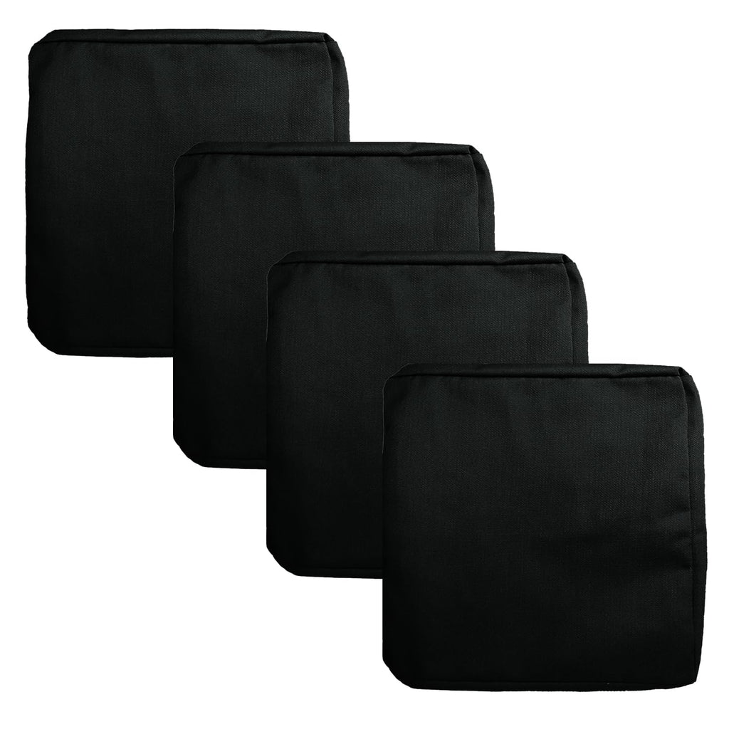 Flymei Patio Cushion Covers 20X20X2 Waterproof Outdoor Cushion Cover Replacement 4Packs Outdoor Seat Cushion Slipcover For Outdo