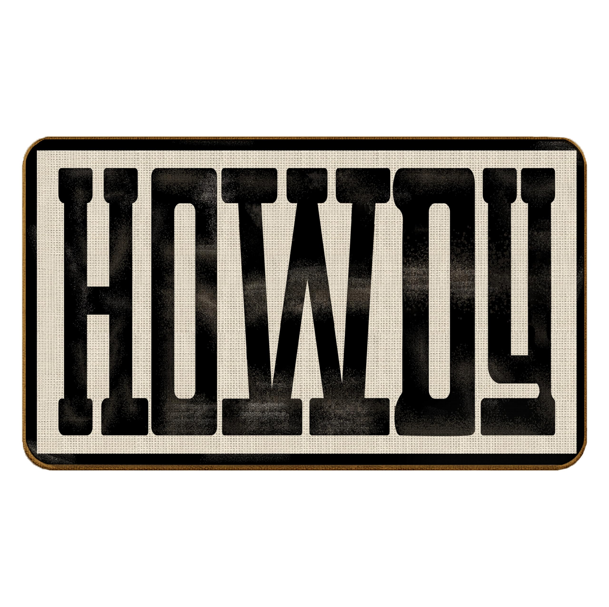 Qvapt Western Farmhouse Howdy Doormat Doormats Indoor Outdoor For Farmhouse Decor Entrance Home,Modern Western Howdy Non-Slip Do