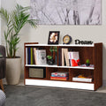 About Space Book Shelf  5 Compartment Engineered Wood Diy Versatile Book Stand For Home Library, Office Modern Open Display Rac