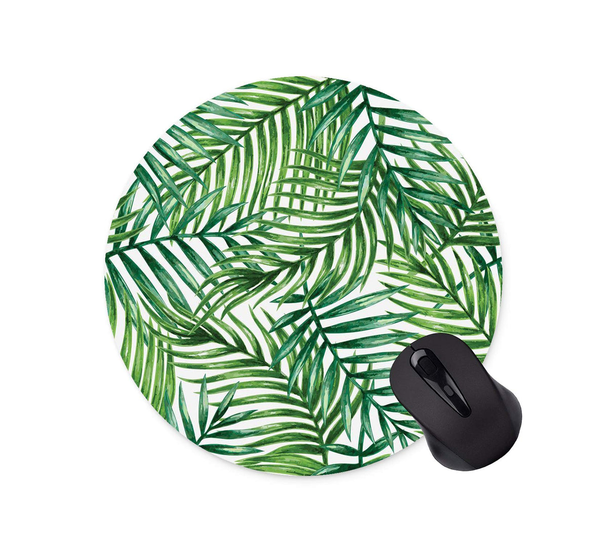 Tropical Flower Mouse Pad Neoprene Round Mouse Pad Office Computer Mouse Pad