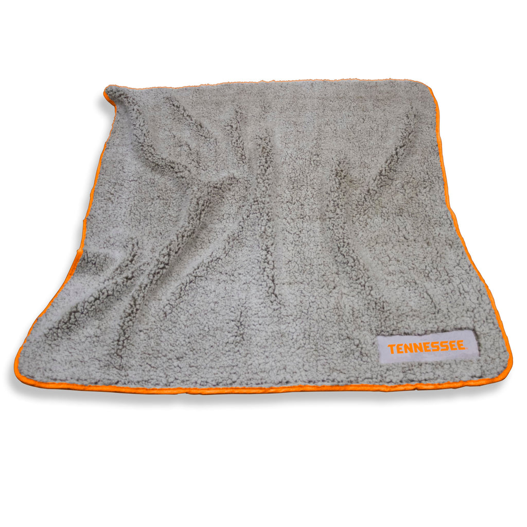 Logo Brands Ncaa Tennessee Volunteers Frosty Fleece Throw Blanket (50' X 60') - Soft Sherpa Material With Team Logo, Team Colo
