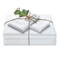Chanasya Premium Embossed White Twin Size Bed Sheets Set 3-Piece - Soft Maze Pattern 1 Flat Sheet 1 Fitted Sheet 1 Pillowcase -