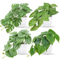 Der Rose 4 Pack Small Fake Plants Artificial Plants for Home Bedroom Aesthetic Living Room Bathroom Farmhouse Decor Indoor