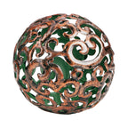 Everydecor Metal Decorative Sphere for Home Decor - Fancy Bronze, Hand Painted, Modern Decorative Balls for Living Room, Bedroom