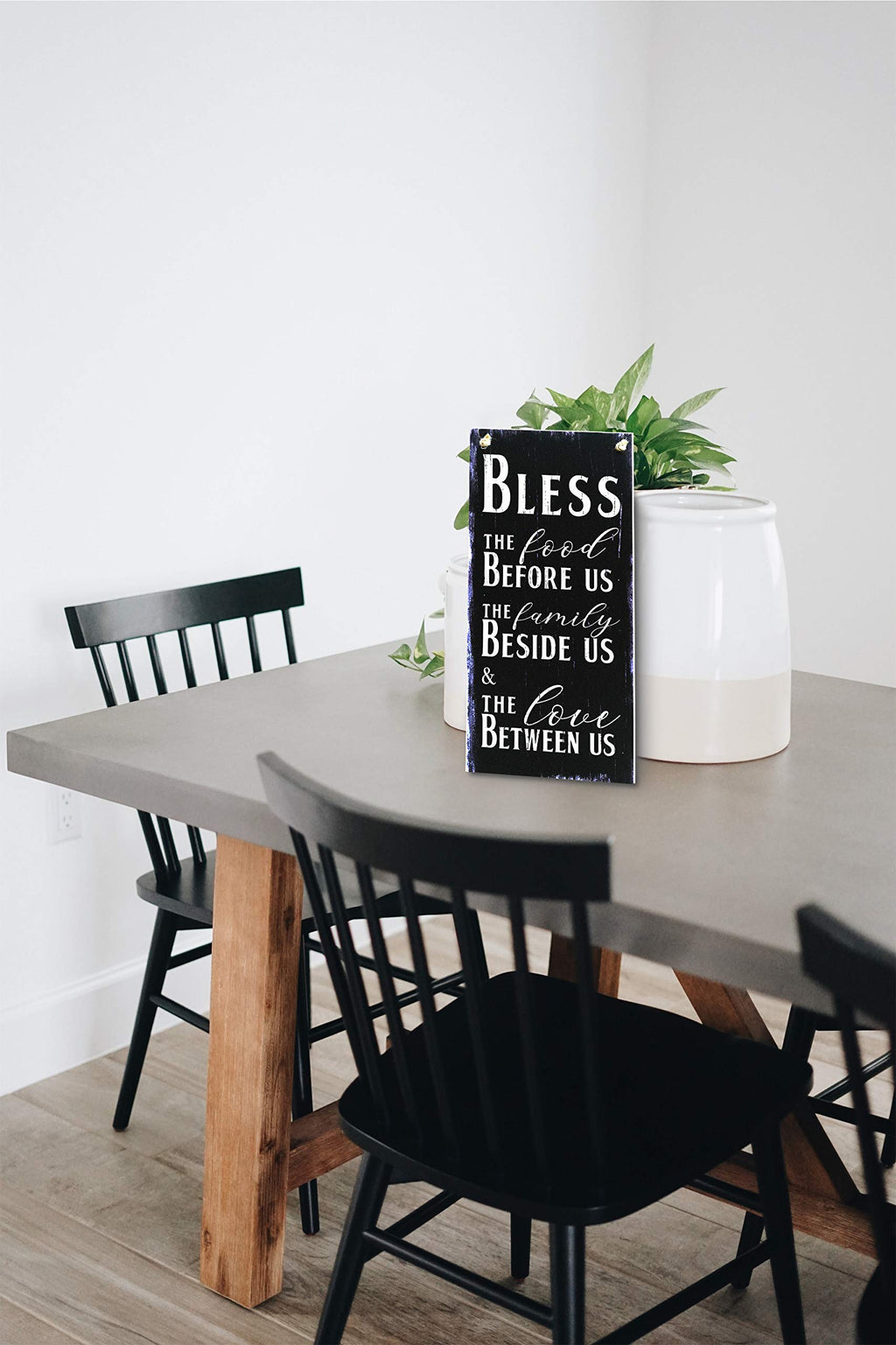 Carispibet Bless The Food The Family The Love Home Signs Religious Signs House Decoration Plaque Decorative Kitchen Sign Wall Ar