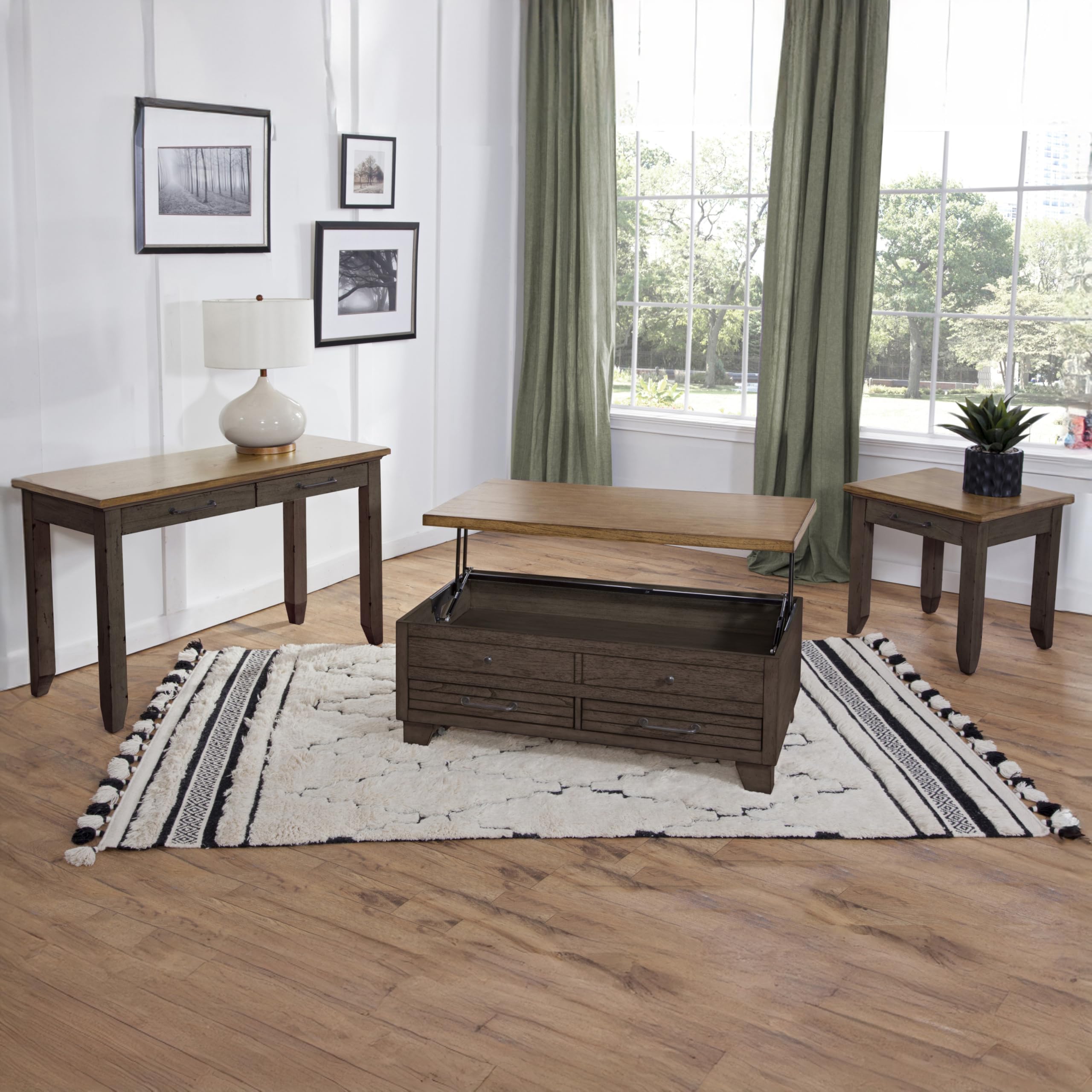 Steve Silver Co Bear Creek Lift Top Cocktail Table - Thumbnail 4