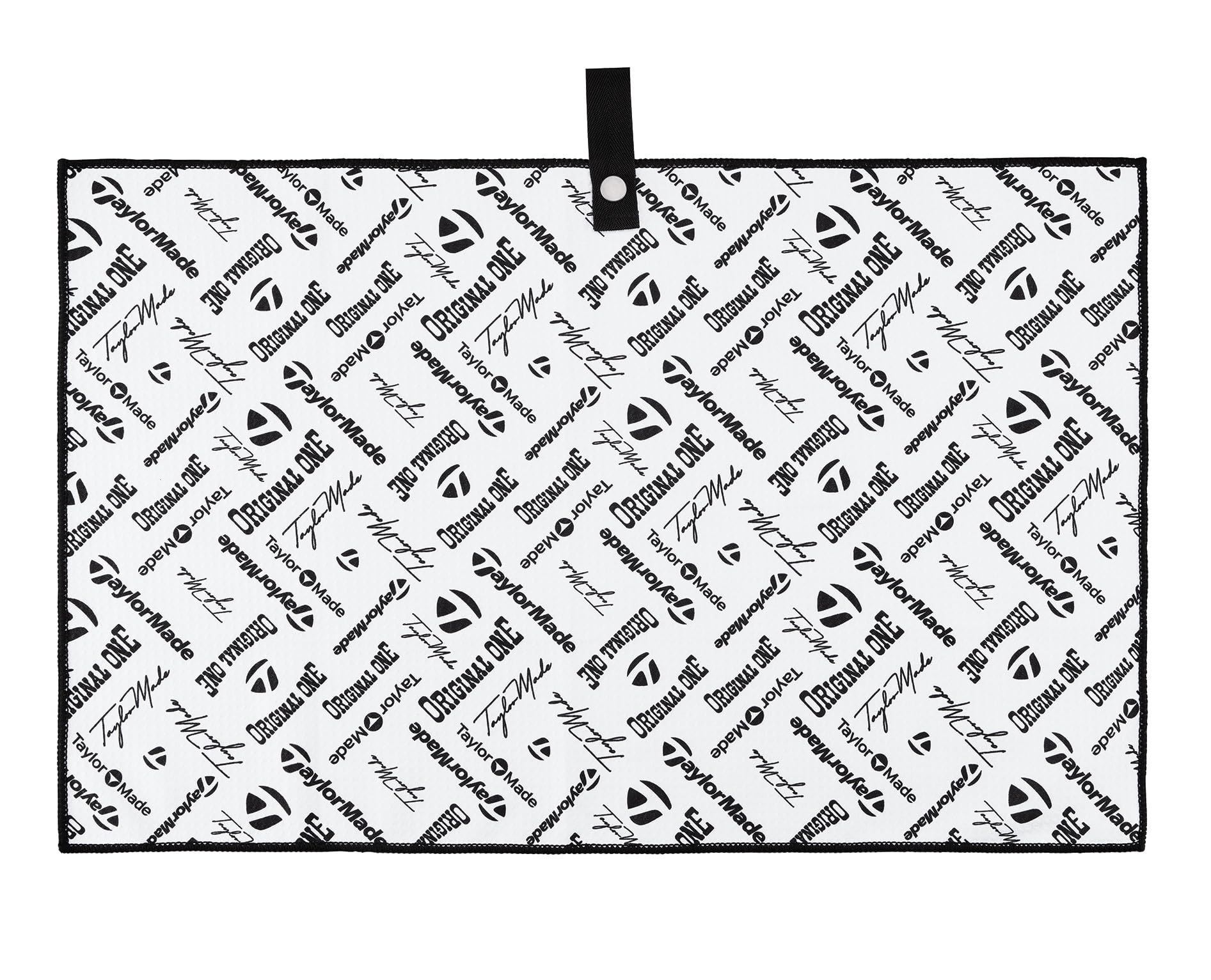 TaylorMade Golf Logo Microfiber CART Towel, Black, 15X 24