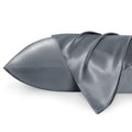 Bedsure Satin Pillowcase For Hair And Skin Queen -Space Grey Silk Pillowcase 2 Pack 20X30 Inches - Satin Pillow Cases Set Of 2 W
