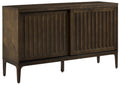 Crosley Furniture Asher Mid-Century Modern Sideboard Buffet Cabinet with Storage, Living Room Credenza, Dark Brown