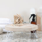 Creative Co-Op Decorative Paulownia Wood Pedestal, Natural