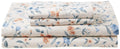 Azores 300 Thread Count Organic Cotton Deep Pocket Bed Sheet Set, Fits Up To 19 Inch Mattress - Queen, Carolina/Cream