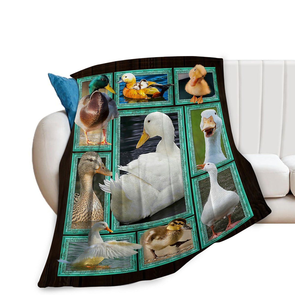 Duck Blanket Duck Decor Throw Blanket Warm Soft Plush Lightweight Fleece Flannel Goose Stuff Blanket Gifts For Girls Boys Duck L