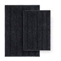 Tafts Striped Chenille Bathroom Rugs and Mats Sets, Ultra Soft Chenille Microfiber, Absorbent NonSlip Machine Washable Bath Rug