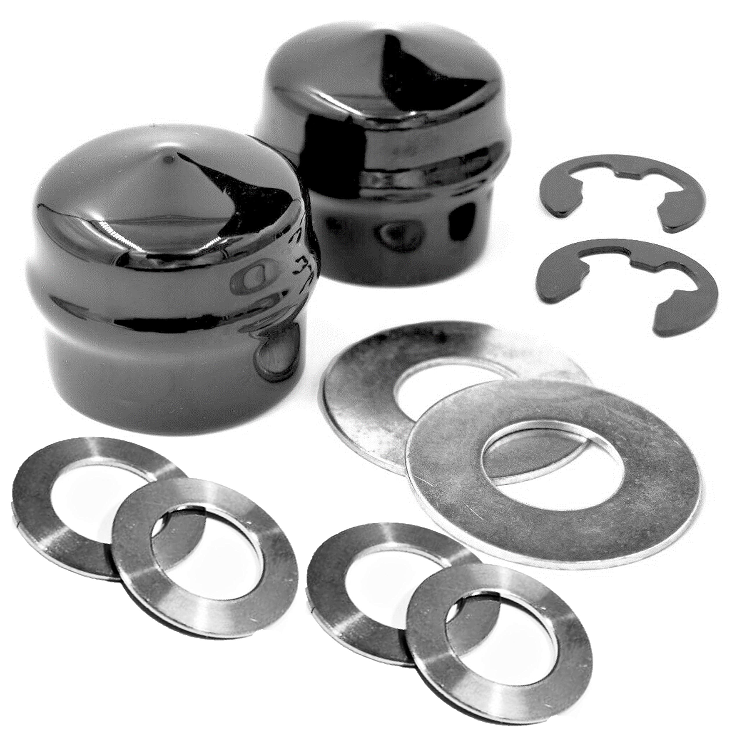 Hd Switch 1 Kit Front Wheel Axle Hub Caps And Hardware Kit Replaces 104757X428, 532104757 Craftsman Sears Husqvarna Poulan Ayp G