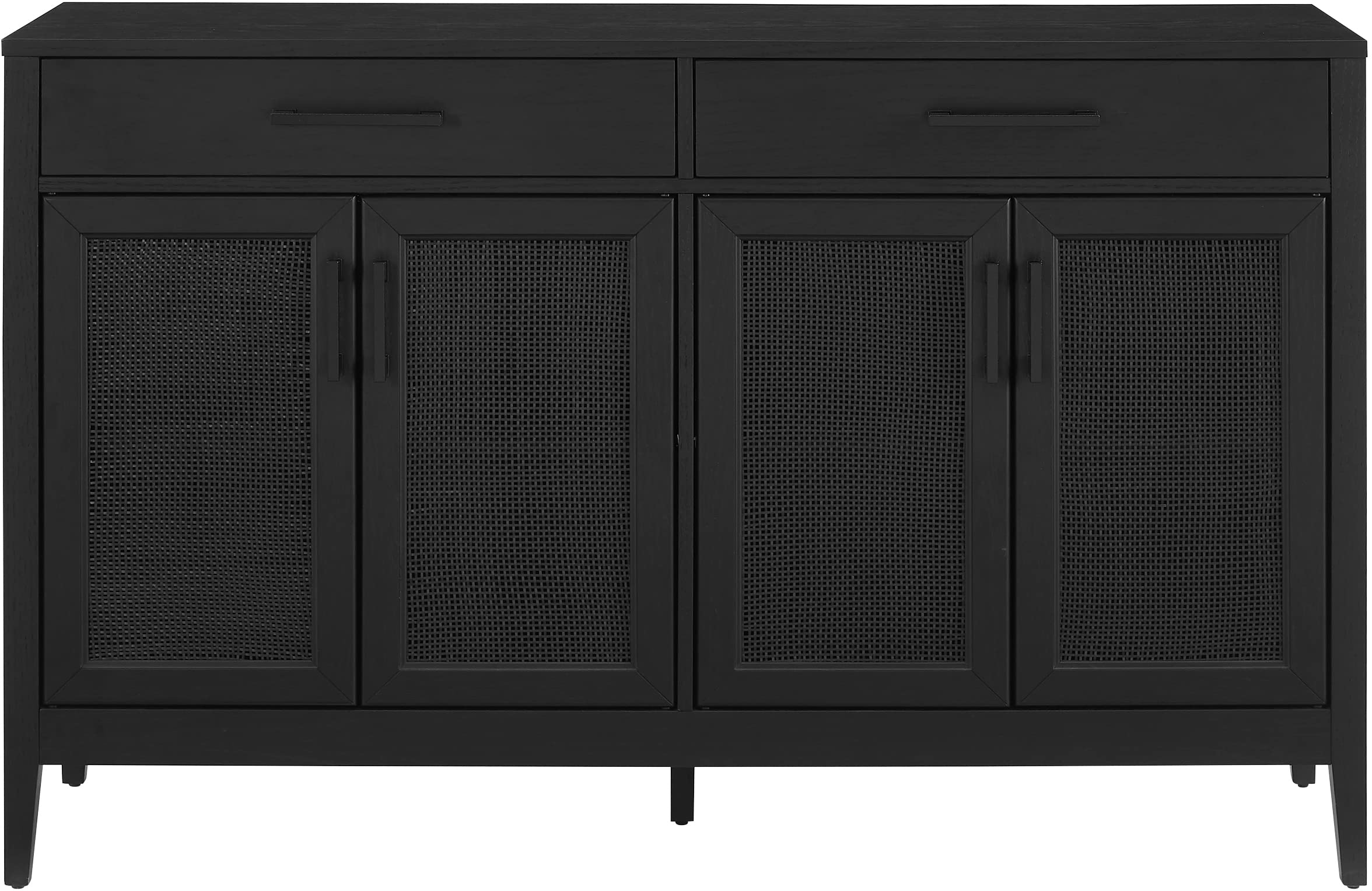 Crosley Furniture Milo Modern Sideboard Buffet Cabinet with Storage Cabinets and Drawers, Kitchen, Dining, Black